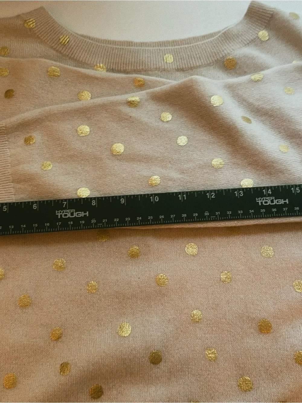 100% Cashmere Garnet Hill Cream Puff & Gold Dust Side Button Sweater M - Picture 6 of 10